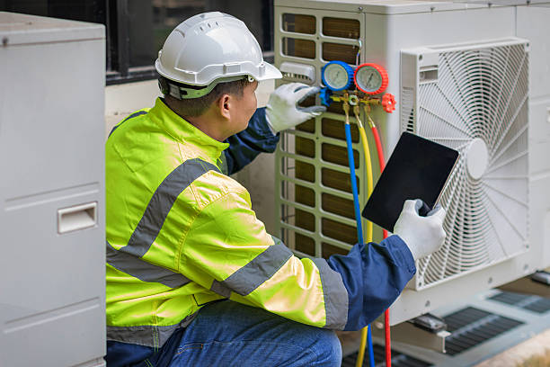 Professional Air Duct Cleaning technician working in Monterey, TN